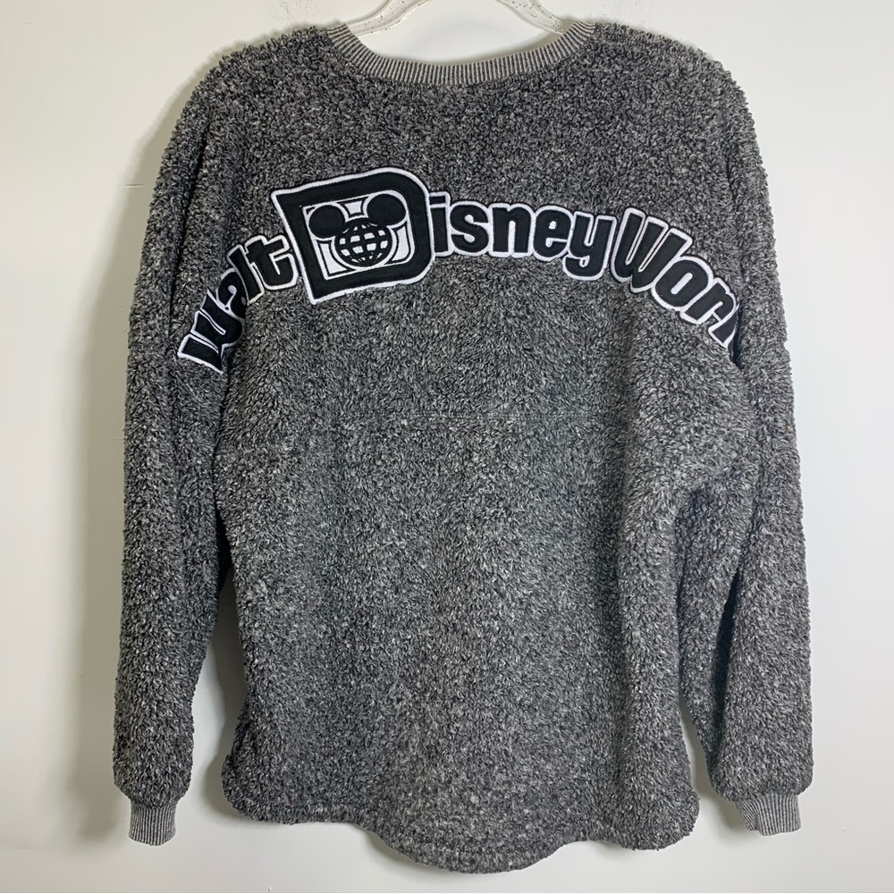 WALT DISNEY WORLD Disneyland Parks Spirit Jersey Sherpa Fleece  Pullover Sweater